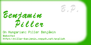 benjamin piller business card